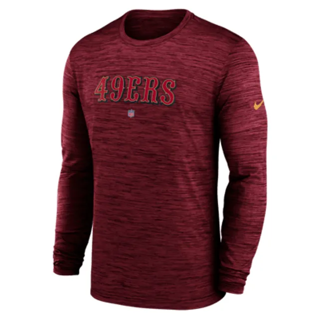 Nike Men's Dri-Fit Sideline Coach (NFL San Francisco 49ers) Long-Sleeve Top in Red, Size: 3XL | 00M26DL73-0BK