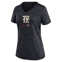 Nike Dri-FIT City Connect Velocity Practice (MLB Texas Rangers) Women's V-Neck T-Shirt. Nike.com