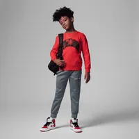 Brooklyn Fleece Plaid Crew Little Kids' Crewneck. Nike.com