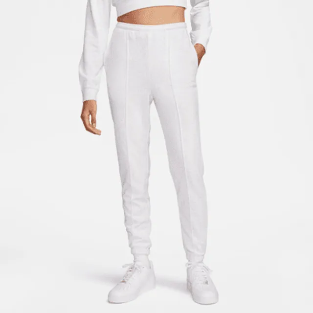 Women's Nike Cucumber Calm/White Essential Fleece Pants - L 