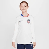 USWNT 2024 Stadium Home Big Kids' Nike Dri-FIT Soccer Long-Sleeve Replica Jersey. Nike.com