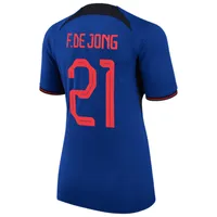 Netherlands National Team 2022/23 Stadium Away (Frenkie de Jong) Women's Nike Dri-FIT Soccer Jersey. Nike.com