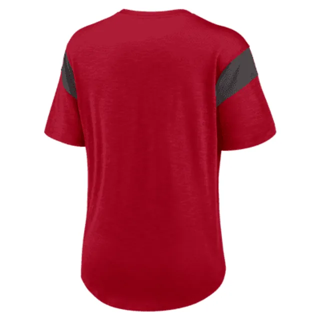 Nike Women's Fashion (NFL Tampa Bay Buccaneers) 3/4-Sleeve T-Shirt in Red, Size: Small | NKNW19MR8B-06O