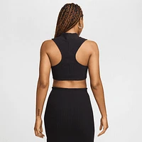 Nike Sportswear Chill Knit Women's Tight Mock-Neck Ribbed Cropped Tank Top. Nike.com