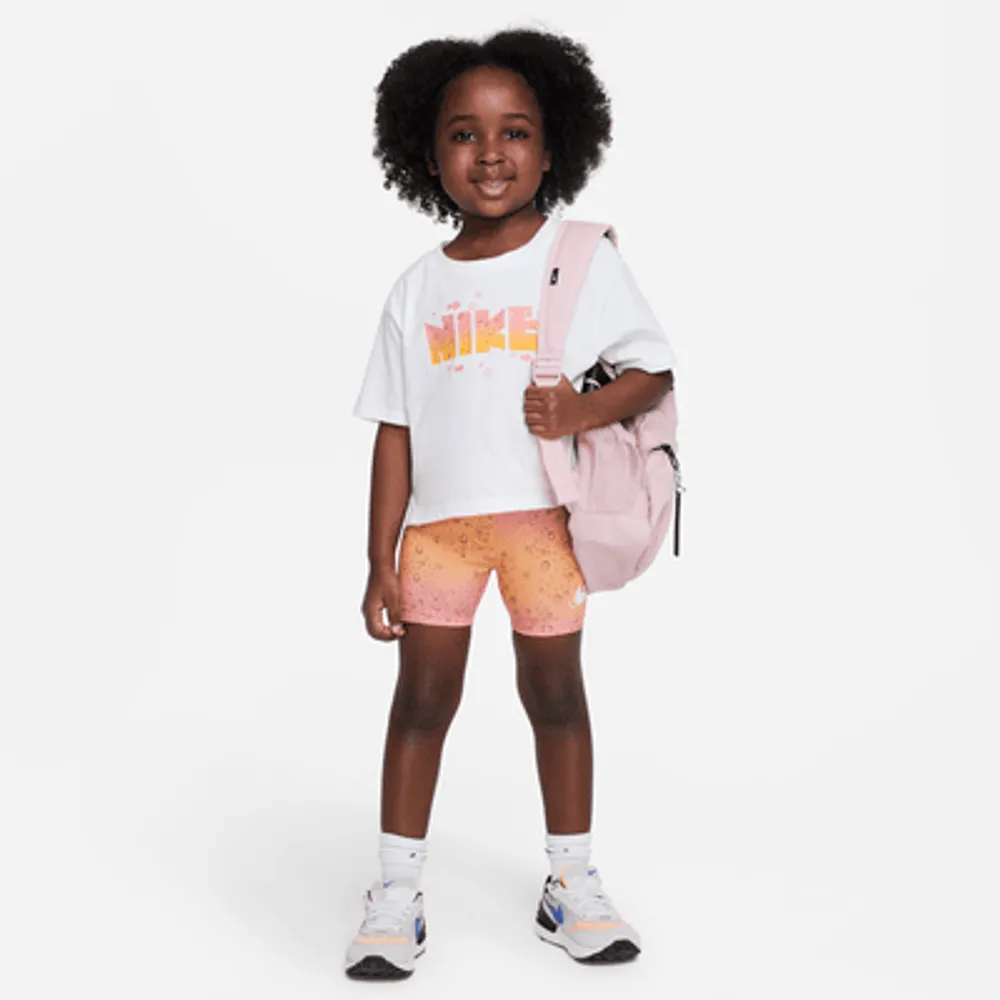 Nike Coral Reef Tee and Shorts Set Toddler 2-piece Dri-FIT Set. UK
