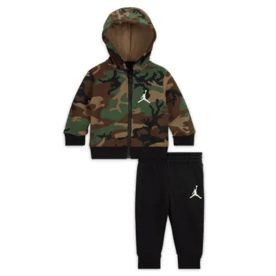 Jordan Baby (3-6M) Essentials Camo Full-Zip Hoodie and Pants Set. Nike.com