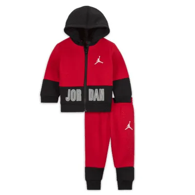 Jordan Baseline Full-Zip Hoodie Set Baby Set. Nike.com