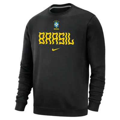 Brazil Club Fleece Men's Crew-Neck Sweatshirt. Nike.com