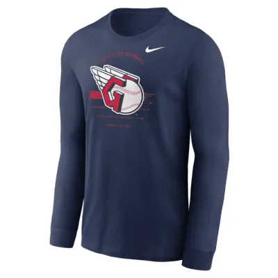 Nike Over Arch (MLB Cleveland Guardians) Men's Long-Sleeve T-Shirt. Nike.com