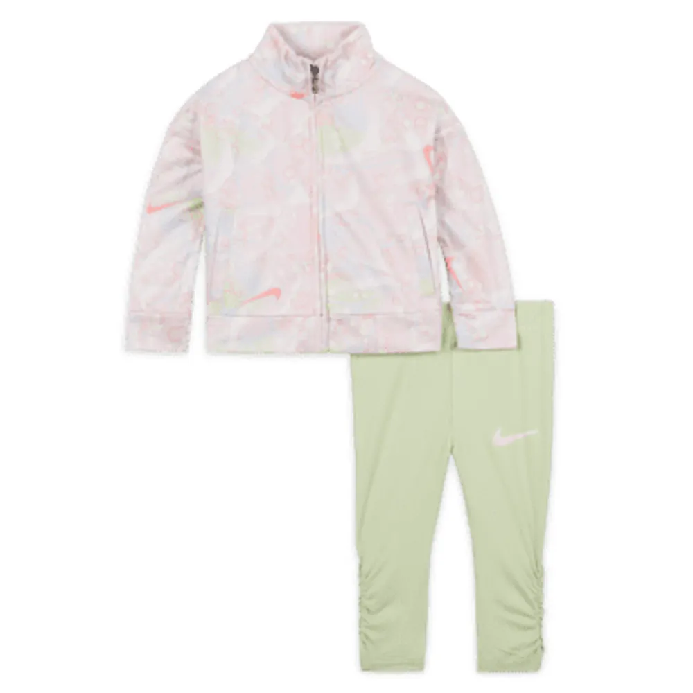 Nike Little Kids' Printed Tricot Jacket and Leggings Set. Nike.com