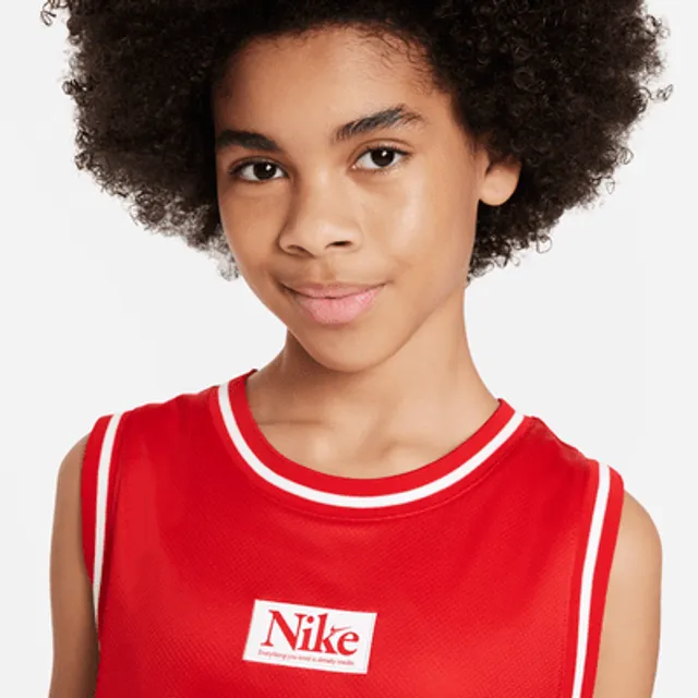 Nike Culture of Basketball Big Kids' Reversible Basketball Jersey in Black, Size: Medium | FD4010-010