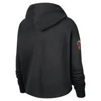 Miami Heat Courtside City Edition Women's Nike NBA Fleece Pullover Hoodie. Nike.com