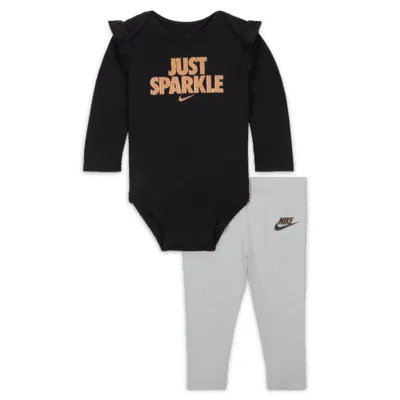 Nike Ruffle Bodysuit and Leggings Set Baby (3-9M) Set. Nike.com