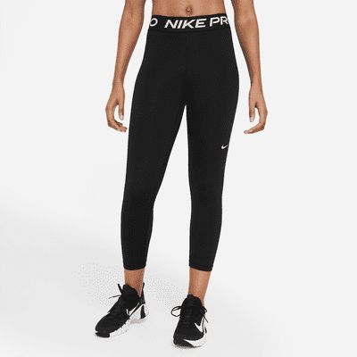 Legging court taille mi-haute à empiècements en mesh Nike Pro 365 pour femme. FR