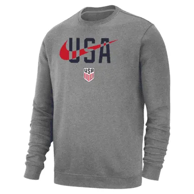 USA Club Fleece Men's Crew-Neck Sweatshirt. Nike.com