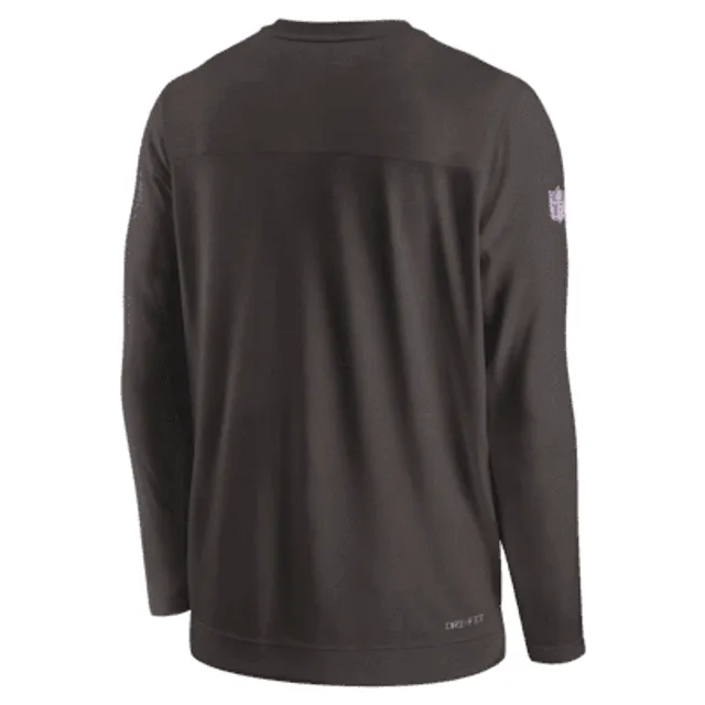 Nike Men's Dri-Fit Lockup (NFL Chicago Bears) Long-Sleeve Top Orange