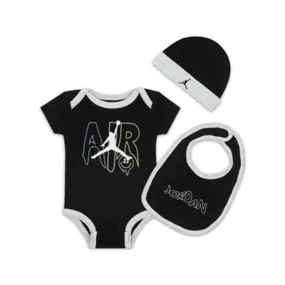 Jordan Lucid Dreams 3-Piece Bodysuit Box Set Baby Bodysuit Set. Nike.com
