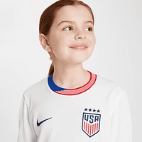 USWNT 2024 Stadium Home Big Kids' Nike Dri-FIT Soccer Long-Sleeve Replica Jersey. Nike.com