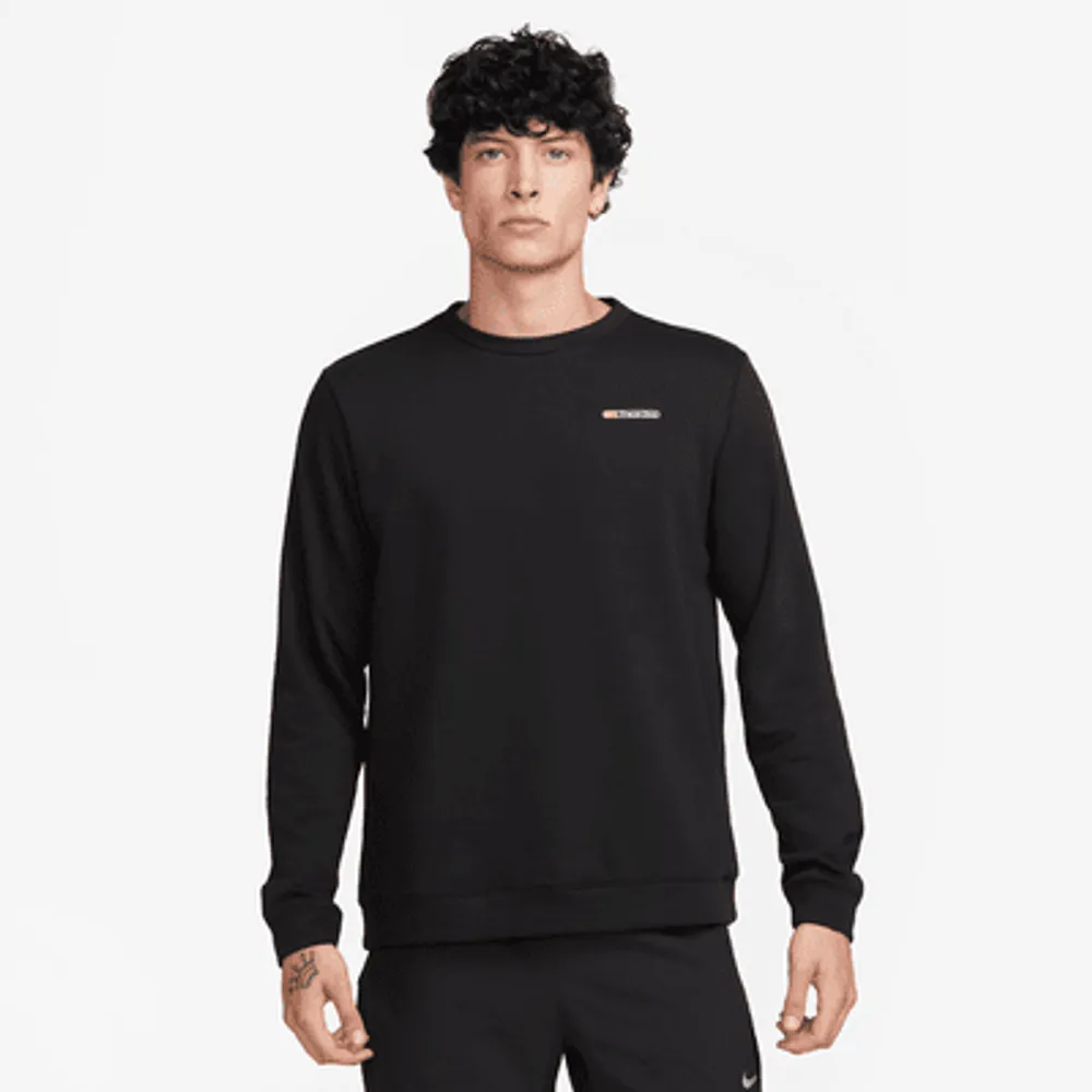 Nike Dri-FIT Track Club Men's Fleece Long-Sleeve Crew Neck Running Sweatshirt. Nike.com