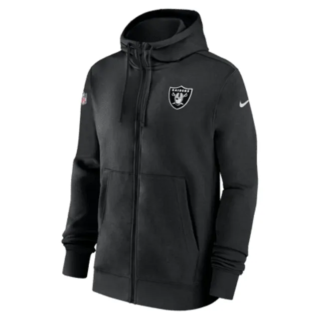 Men's Nike Black Las Vegas Raiders Surrey Full-Zip Hoodie Size: Small