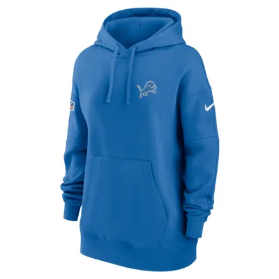 Nike Logo Club (NFL Detroit Lions) Women's Pullover Hoodie.