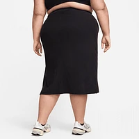 Nike Sportswear Chill Knit Women's Slim Midi Ribbed Skirt (Plus Size). Nike.com