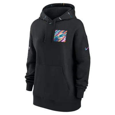 Miami Dolphins Nike Therma Pullover Hoodie - Mens