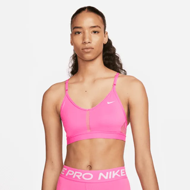 Nike Pro Indy Women's Light-Support Padded Strappy Sparkle Sports Bra -  Small
