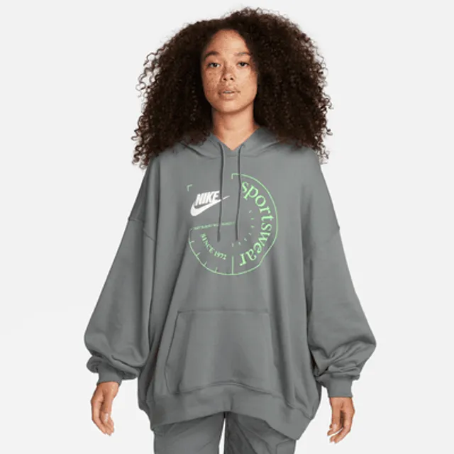 Nike Logo (NFL Chicago Bears) Women's Oversized Pullover Hoodie.