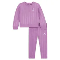 Jordan Mini Me Printed Fleece Crew Set Baby (12-24M) Set. Nike.com