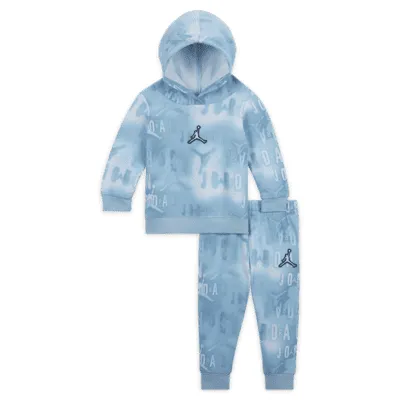 Jordan Essentials Printed Fleece Pullover Set Baby (3-6M) Set. Nike.com
