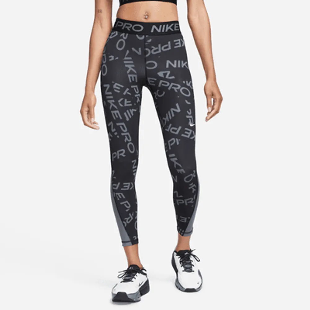 Women's Nike Pro Tight (Black/White, Medium) 