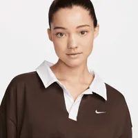 Nike Sportswear Essential Women's Oversized Long-Sleeve Polo. Nike.com