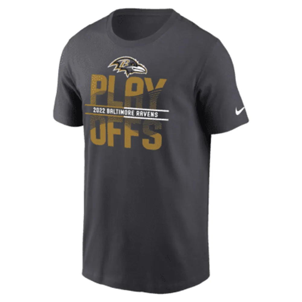 Nike 2022 NFL Playoffs Iconic (NFL Baltimore Ravens) Men's T-Shirt. Nike.com