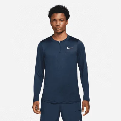 NikeCourt Dri-FIT Advantage Men's Half-Zip Tennis Top. Nike.com