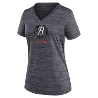 Nike Dri-FIT City Connect Velocity Practice (MLB Baltimore Orioles) Women's V-Neck T-Shirt. Nike.com