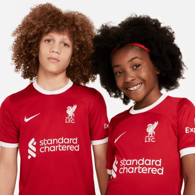 Liverpool FC 2021/22 Stadium Home Big Kids' Soccer Jersey.