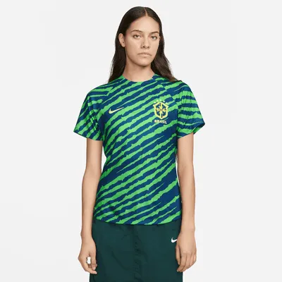 Brazil Women's Nike Dri-FIT Pre-Match Soccer Top. Nike.com