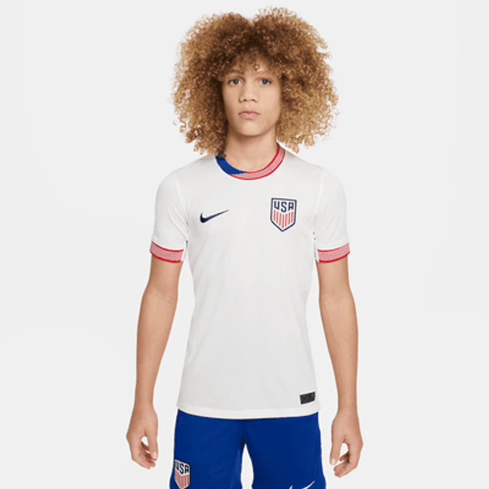 USMNT 2024 Stadium Home Big Kids' Nike Dri-FIT Soccer Replica Jersey. Nike.com