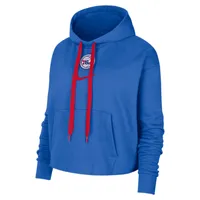 Philadelphia 76ers Courtside Women's Nike NBA Fleece Pullover Hoodie. Nike.com