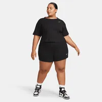 Nike Sportswear Women's High-Waisted Ribbed Jersey Shorts (Plus Size). Nike.com