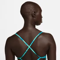 Nike Swim HydraStrong Women's Lace-Up Tie-Back One-Piece Swimsuit. Nike.com