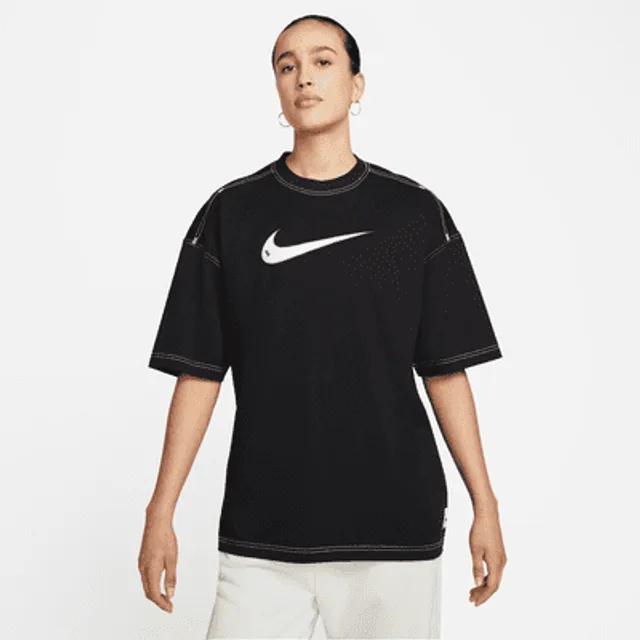 Nike Sportswear Swoosh Women's Short-Sleeve Top. UK