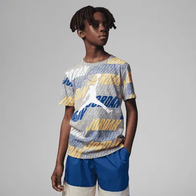 Jordan Vibes Printed Tee Big Kids' T-Shirt. Nike.com