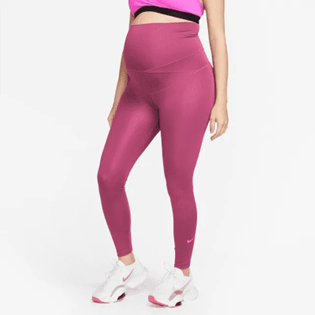 Nike Pink Marble Print High Rise Leg-A-See Leggings | Women's M