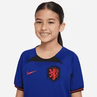 Netherlands 2022/23 Stadium Away Big Kids' Nike Dri-FIT Soccer Jersey. Nike.com