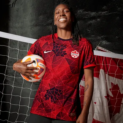 Canada 2023 Stadium Home Women's Nike Dri-FIT Soccer Jersey. Nike.com