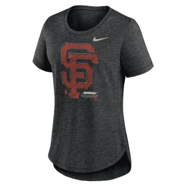 San Francisco Giants Nike Marled Wordmark T-Shirt - Heathered Gray