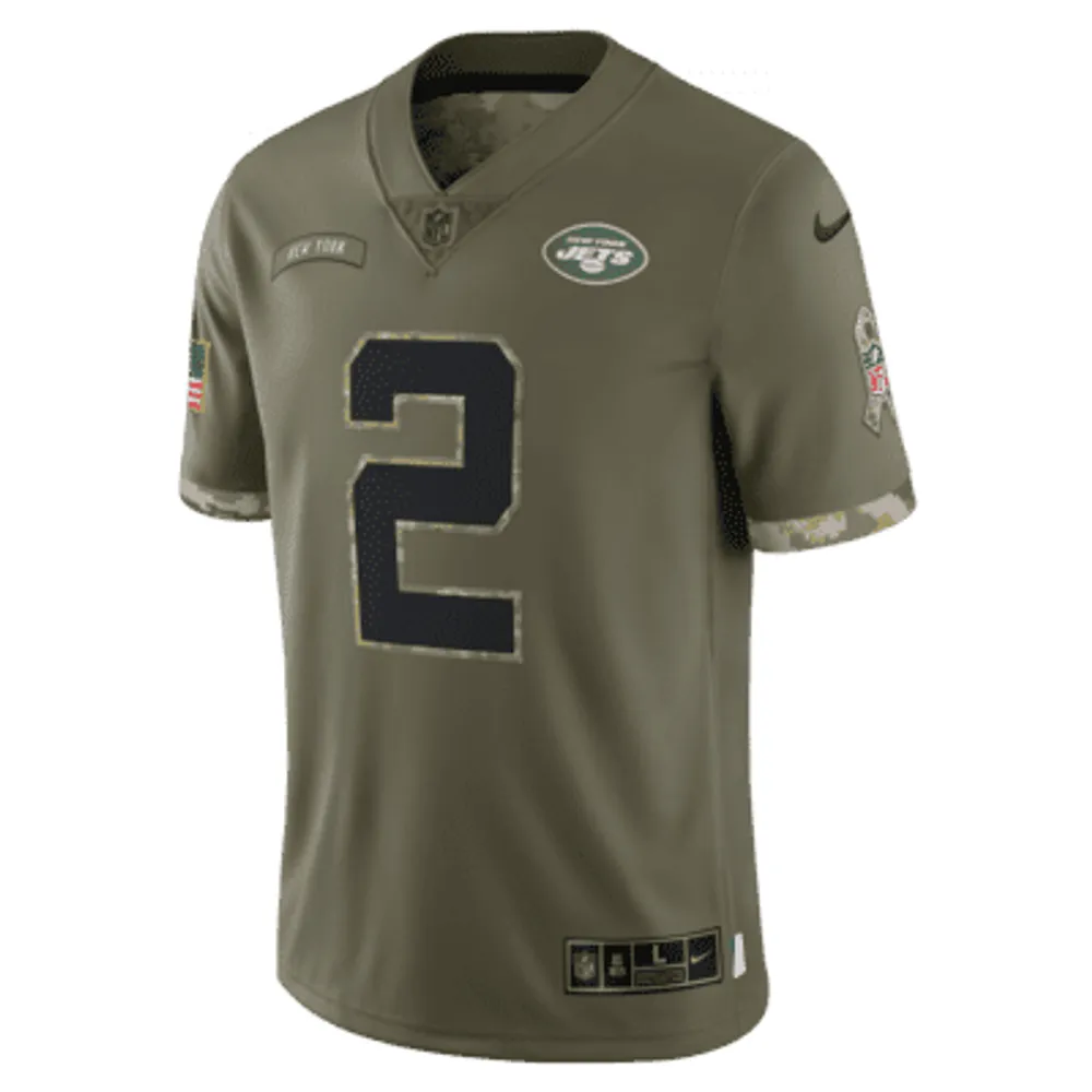 NFL New York Jets Salute to Service (Zach Wilson) Men's Limited Football Jersey. Nike.com