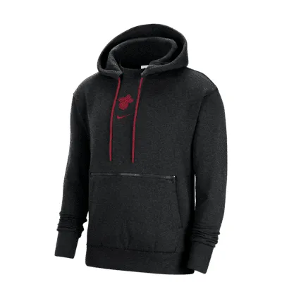 Miami Heat Courtside Men's Nike NBA Pullover Fleece Hoodie. Nike.com